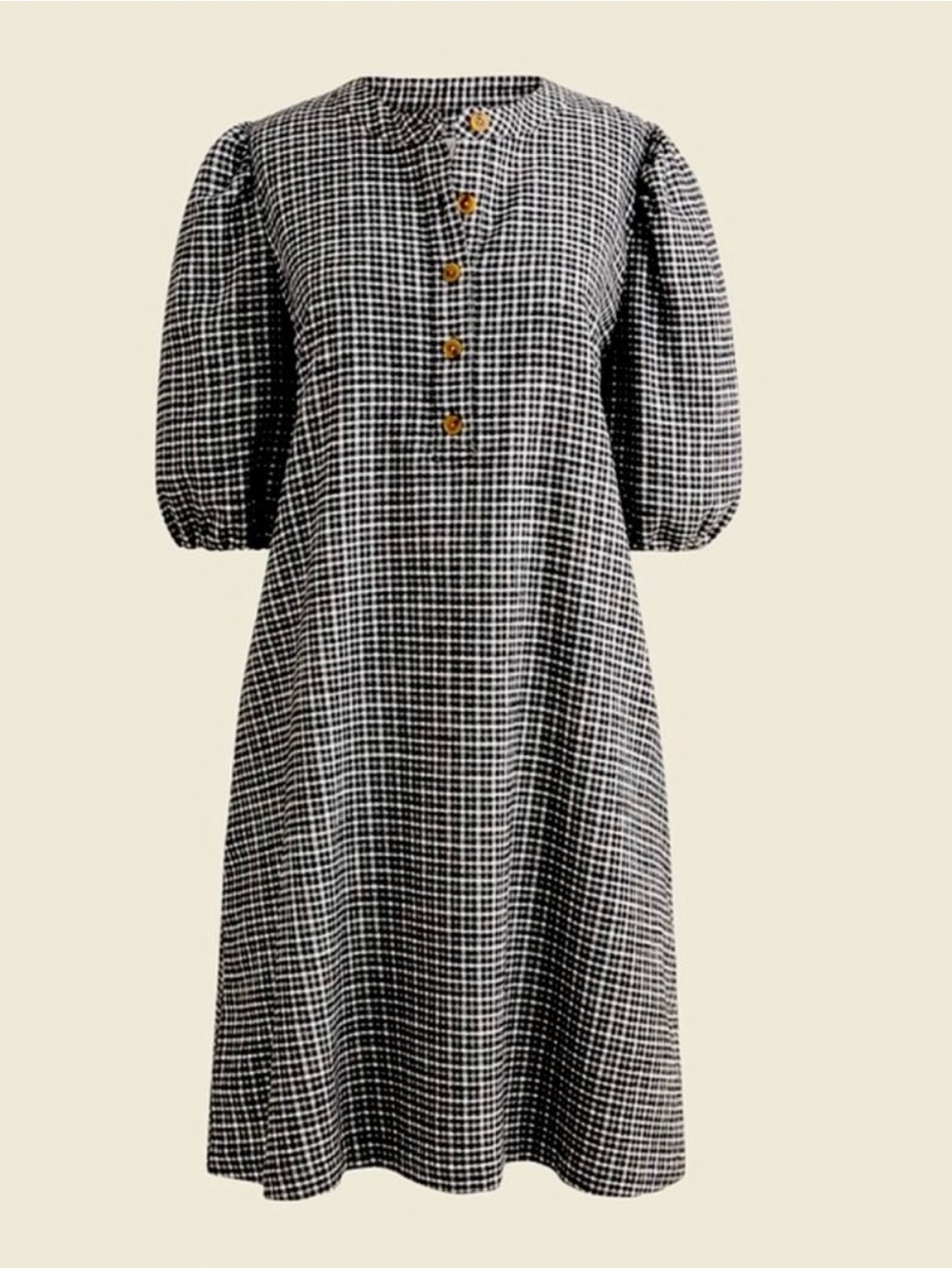 J. Crew Popover Dress in Brushed Flannel
